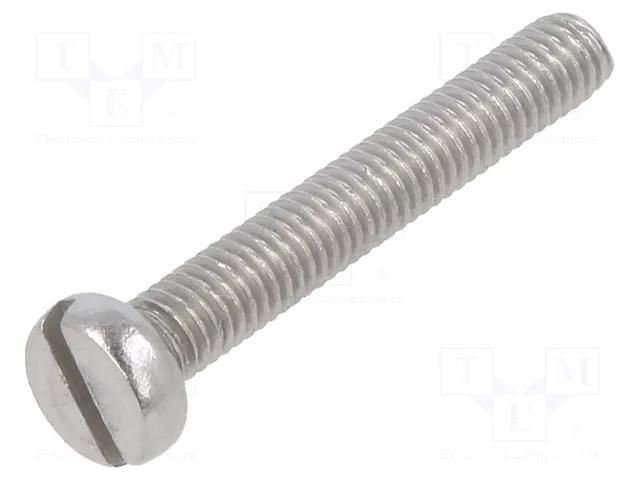 Screw; M3x20; 0.5; Head: cheese head; slotted; A2 stainless steel BOSSARD B3X20/BN650