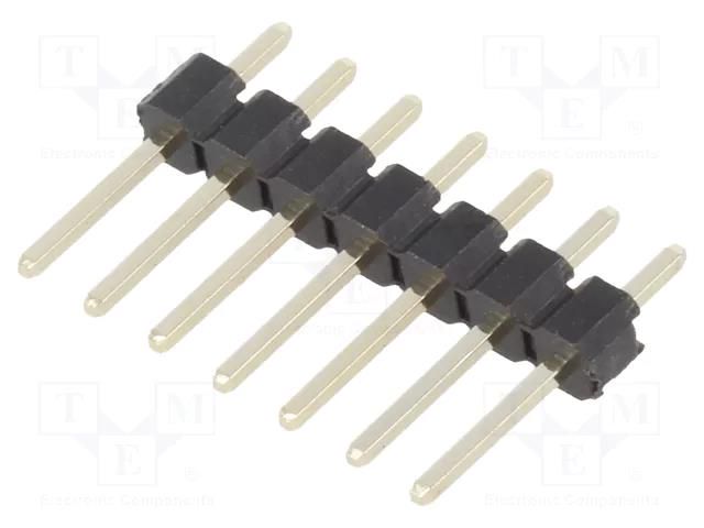 Connector: pin strips; pin header; male; PIN: 7; straight; THT; 1x7 CONNFLY DS1021-1X7SF162-B