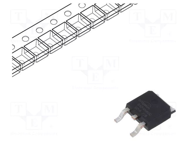 Transistor: N-MOSFET; unipolar; 600V; 2.5A; Idm: 16A; 77W; TO252 BRIDGELUX BXP4N60D