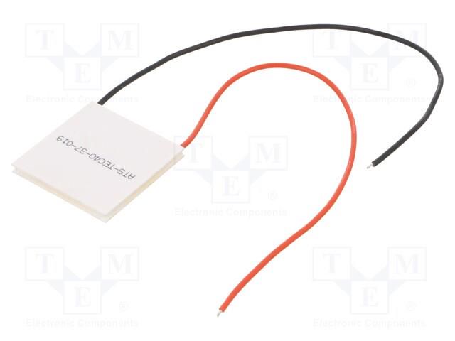 Module: Peltier; 15.4V; 6A; 40x40x3.7mm; 53.3W; ceramics; 20AWG Advanced Thermal Solutions ATS-TEC40-37-019