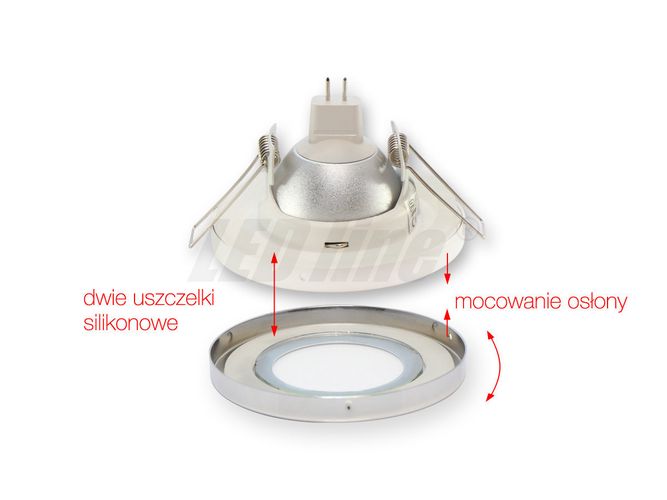 LED line® downlight waterproof round white 245404 5901583245404