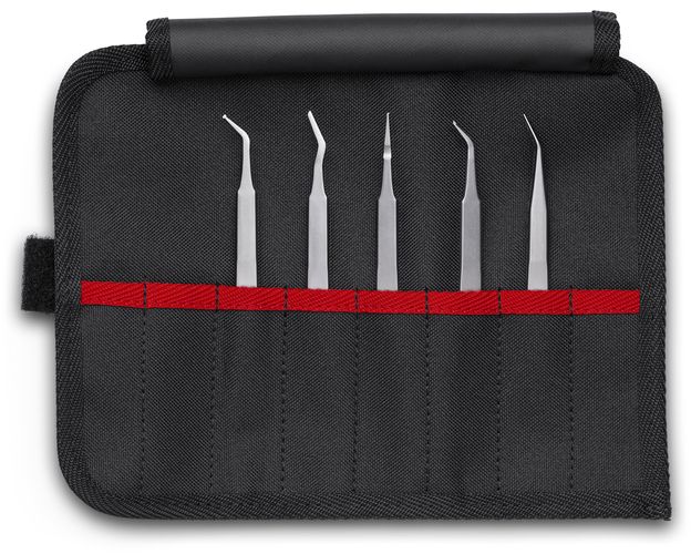 KNIPEX 92 00 03 SMD Precision Tweezers Set 5 parts 90 mm 92 00 03 4003773087045