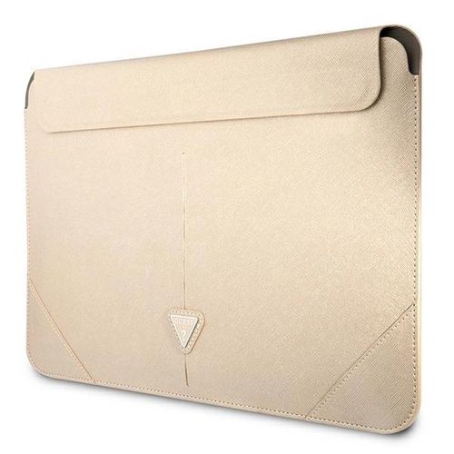 Guess Saffiano Triangle Logo case for a 16&quot; laptop - beige, Guess 3666339039936 3666339039936