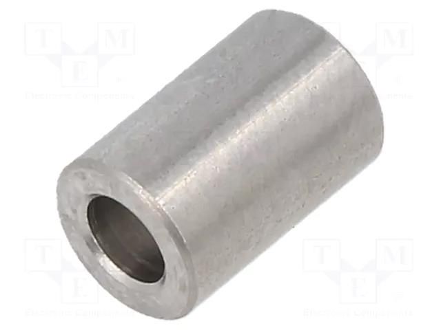 Spacer sleeve; 15mm; cylindrical; stainless steel; Out.diam: 6mm DREMEC DR346/3.2X15