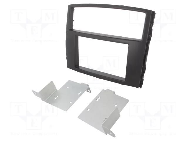 Radio frame; Mitsubishi; 2 DIN; dark grey ACV RAM-40.945