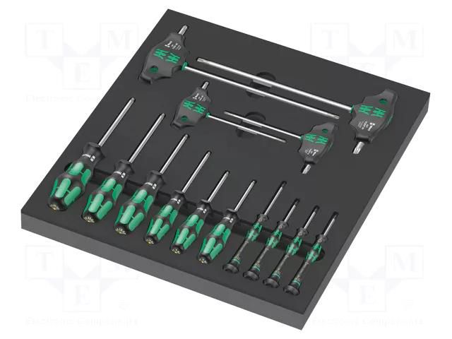 Kit: screwdrivers; Torx®; in a foam tray; 14pcs. WERA WERA.05150103001