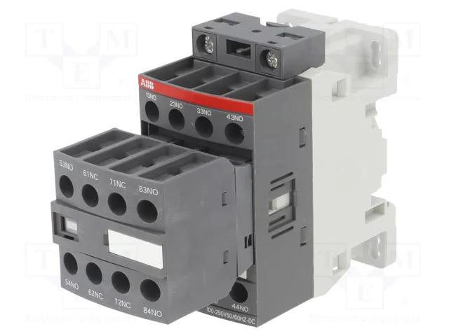 Contactor: 8-pole; NC x2 + NO x6; 100÷250VAC,100÷250VDC; 3A; NF ABB 1SBH137001R1362