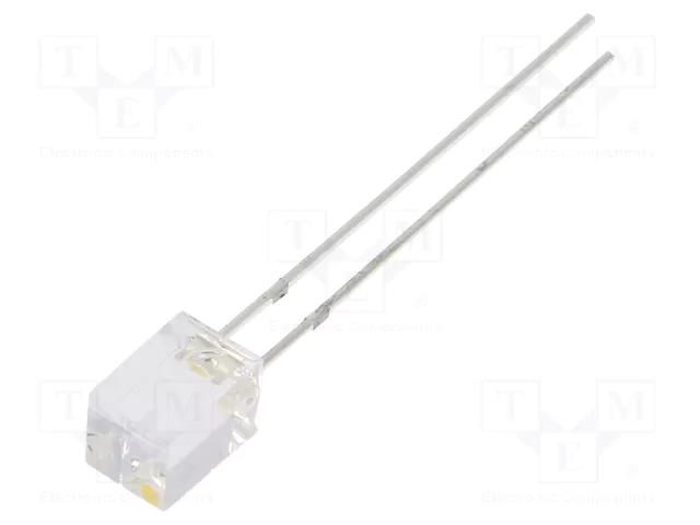 LED; white warm; rectangular; 5x5x7mm; 750÷1120mcd; 140°; 20mA OPTOSUPPLY OSM5DK7NE1B