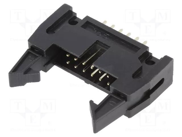 Connector: IDC; socket; male; PIN: 12; straight; THT; 2.54mm; 2x6 ADAM TECH MHR-A-12-VUAL-MP