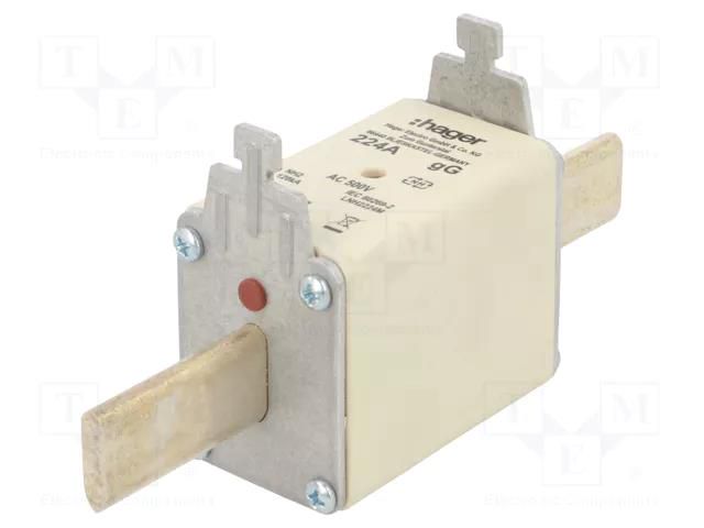 Fuse: fuse; 224A; 500VAC; gG; industrial; NH2 HAGER LNH2224M