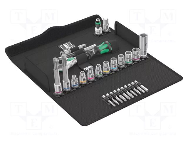 Wrench-set; socket spanner; 3/8"; Application: bicycle; 27pcs. WERA WERA.05004175001