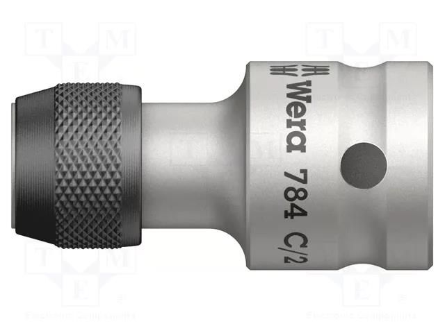 Adapter; Overall len: 50mm; Mounting: 1/2" square,5/16" (C8) WERA WERA.05042768001
