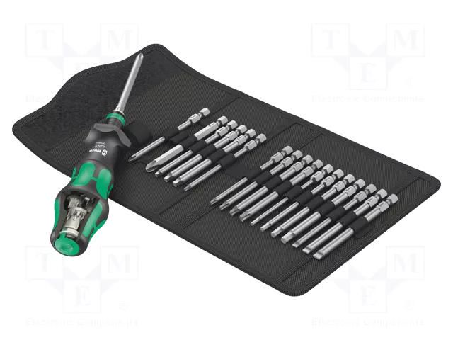 Kit: screwdrivers; hex key,square,Phillips,slot,Torx®; case WERA WERA.05057483001