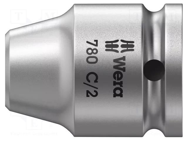 Adapter; Overall len: 35mm; Mounting: 1/2" square,5/16" (C8) WERA WERA.05344514001