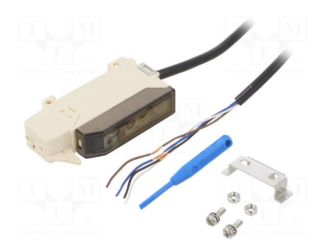 Sensor: optical fiber amplifier; NPN; Connection: lead 2m; 200mA AUTONICS BF3RX