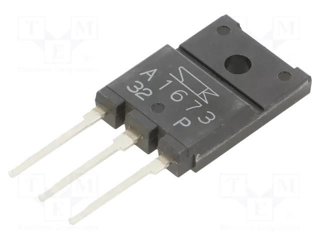 Transistor: PNP; bipolar; 180V; 15A; 85W; TO3PF SANKEN 2SA1673