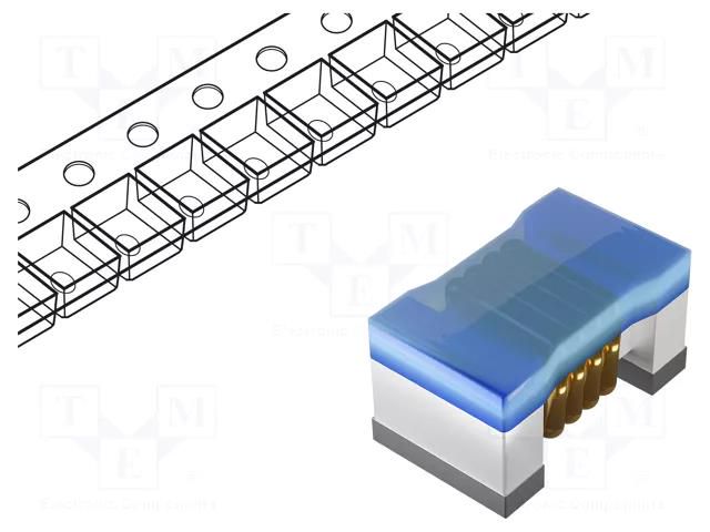 Inductor: wire; SMD; 0402; 10nH; 500mA; 0.17Ω; Q: 25; 5.5GHz; LQW; ±5% MURATA LQW15AN10NJ00D