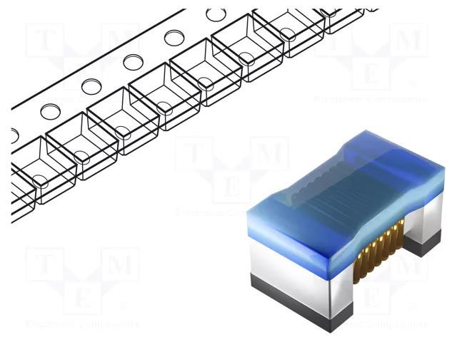 Inductor: wire; SMD; 0805; 820nH; 180mA; 2.35Ω; 230MHz; ±5%; Q: 23 MURATA LQW2BASR82J00L