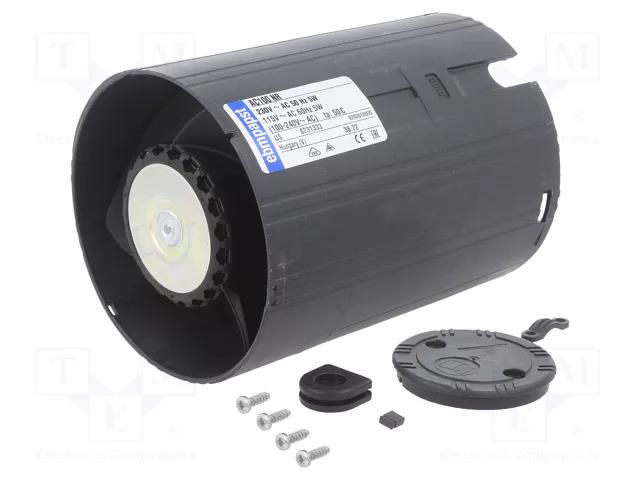 Fan: AC; axial; 100÷240VAC; Ø98.5x130mm; 80m3/h; 35dBA; ball EBM-PAPST AC100NR