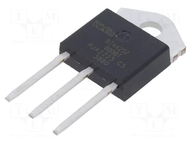 Triac; 800V; 25A; SOT1292,TO3P; Igt: 50mA; Ifsm: 250A; 3Q,Hi-Com WeEn Semiconductors BTA425Z-800BTQ