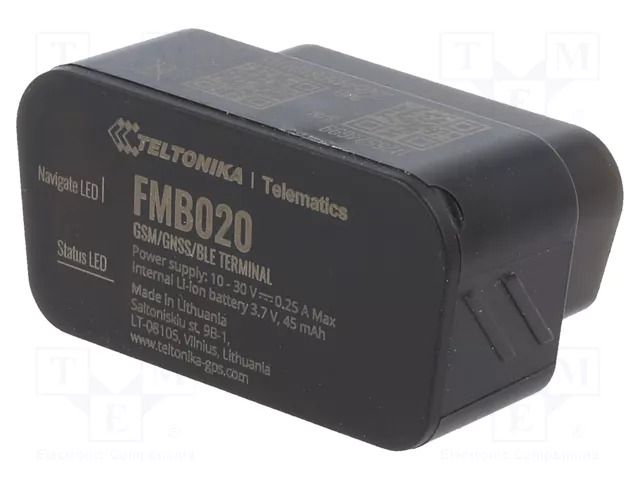 Module: GPRS/GNSS; Bluetooth: 4.0; accelerometer; 128MBFLASH; IP41 TELTONIKA TELEMATICS FMB020