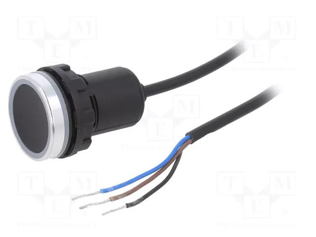 Switch: capacitive; 22mm; Lead length: 1m; 10÷30VDC; OUT: PNP / NO EMAS T0-SCB22MP1PC1