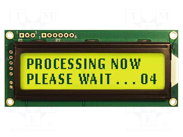 Display: LCD; alphanumeric; STN Positive; 16x2; grey; 80x36x13.5mm NEWHAVEN DISPLAY INTERNATIONAL NHD-0216K3Z-FLG3