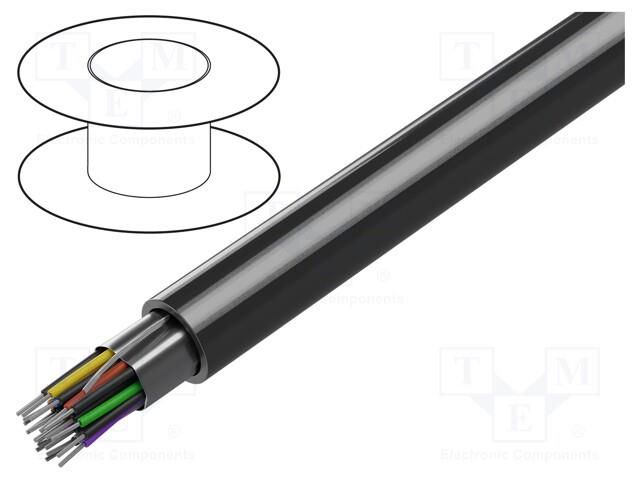 Wire; 10x2x24AWG; RS232; stranded; Cu; shielded,Al-PET foil; PVC BELDEN 9510.00305