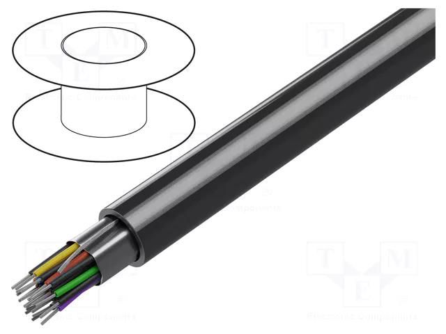 Wire; 15x2x24AWG; RS232; stranded; Cu; shielded,Al-PET foil; PVC BELDEN 9515.060500