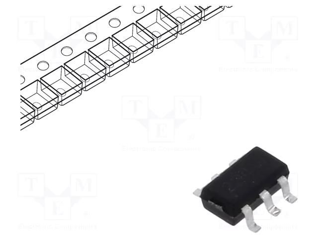 Diode: TVS array; 6V; 0.225W; SC74; Ch: 4; reel,tape; ESD ONSEMI CM1213A-04SO