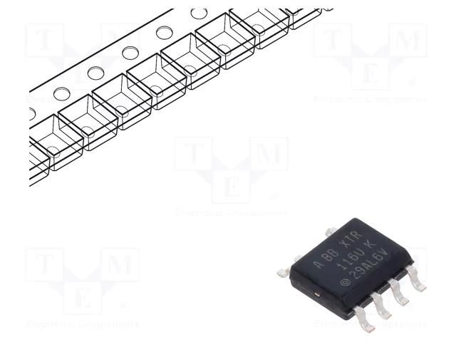 IC: U/I, I/U converter; current-loop transmitter; 7.5÷36VDC; SO8 TEXAS INSTRUMENTS XTR116UA/2K5