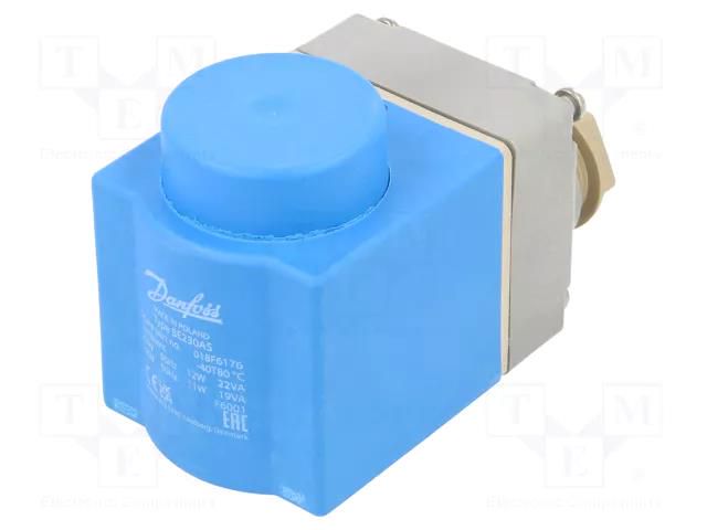 Accessories: solenoid coil; 220÷230VAC; IP67; -40÷80°C; 12W DANFOSS 018F6701