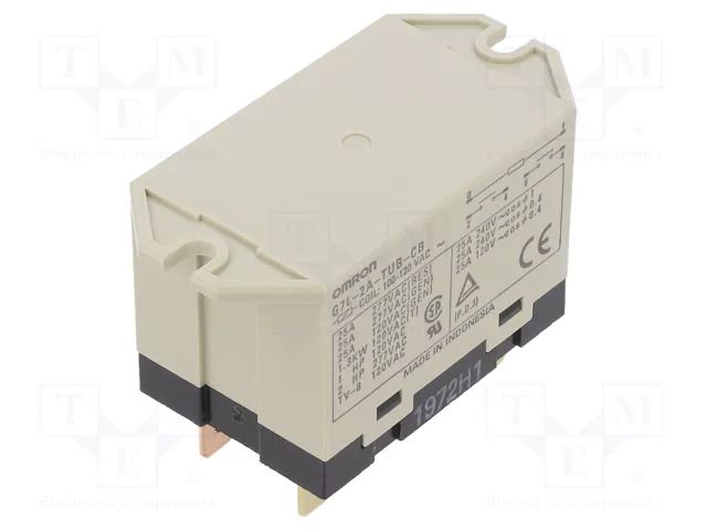 Relay: electromagnetic; DPST-NO; Ucoil: 110VAC; Icontacts max: 25A OMRON Electronic Components G7L-2A-TUB-CB110AC