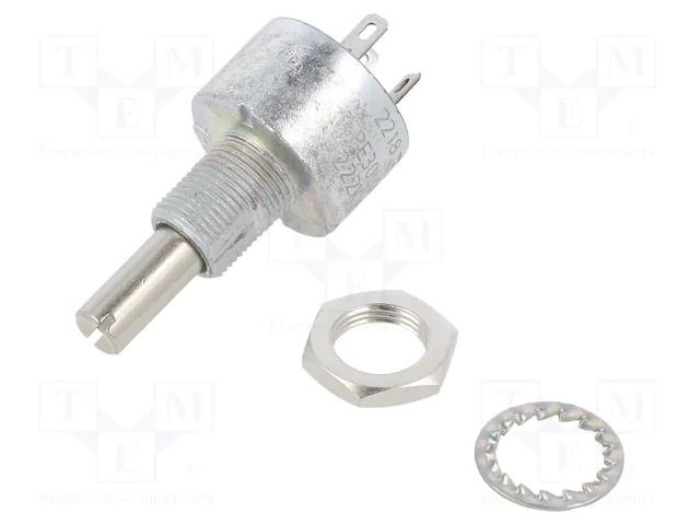 Potentiometer: shaft; single turn; 2.2kΩ; 3W; ±10%; 6mm; linear VISHAY PE30L0FL222KAB