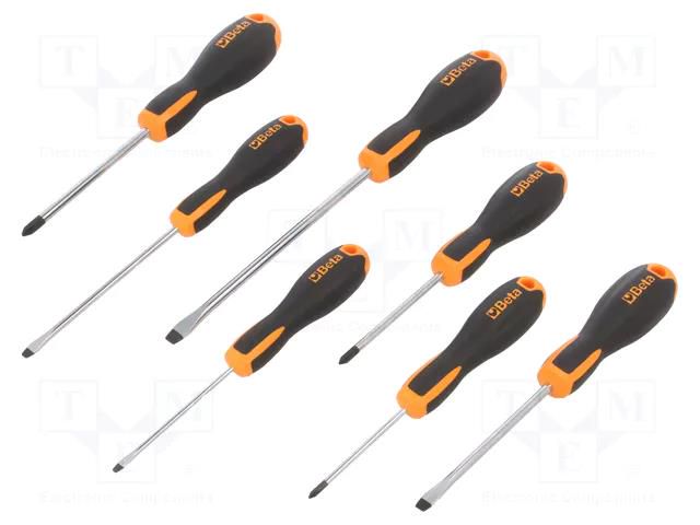 Kit: screwdrivers; Phillips,slot; EVOX; 7pcs. BETA BE1203E/D7