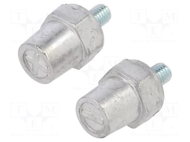 Adapter; rechargeable battery 12V; Thread: M8 BPOWER BP-GA008
