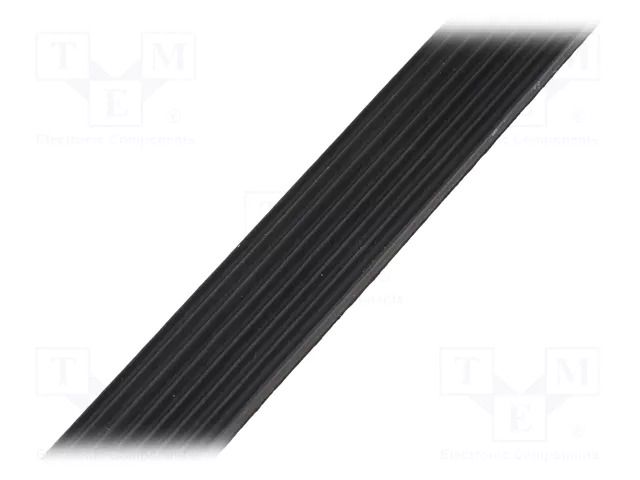 Gasket; EPDM; Thk: 4mm; black; L: 50m; W: 20mm RST ROZTOCZE USRE-20.04-50M