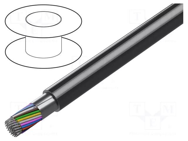 Wire; 50x24AWG; RS232; stranded; Cu; shielded,Al-PET foil; PVC BELDEN 9546.060100