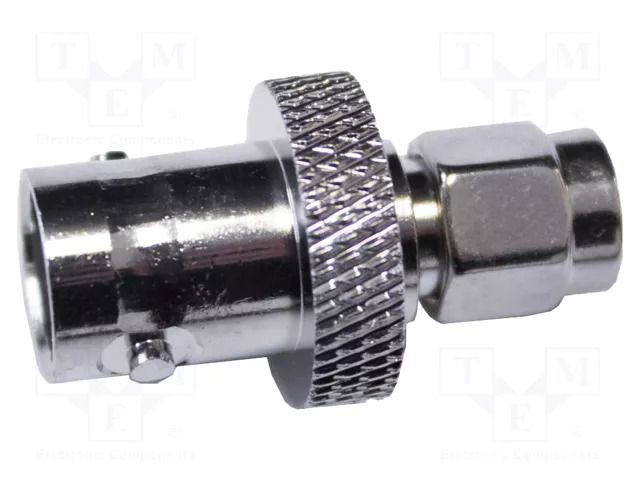 Connector: BNC; female; BNC female,SMA male; 50Ω; 30VAC; -50÷170°C MUELLER ELECTRIC BU-P4290-NS