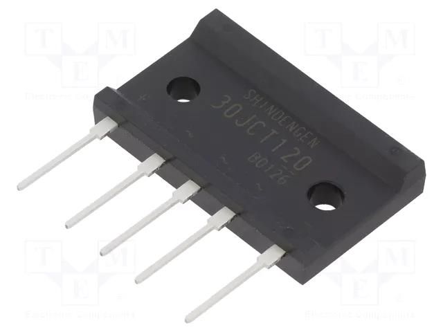 Bridge rectifier: three-phase; Urmax: 1.2kV; If: 30A; Ifsm: 300A SHINDENGEN D30JCT120V-7500