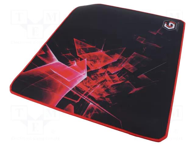 Pad; black,red; mouse; 400x450x3mm GEMBIRD MP-GAMEPRO-L