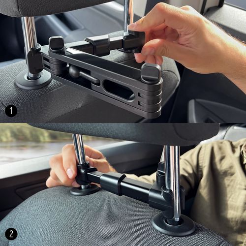 Wozinsky Adjustable Headrest Holder for Tablet or Phone Black (WTHBK3), Wozinsky 5907769306716 5907769306716