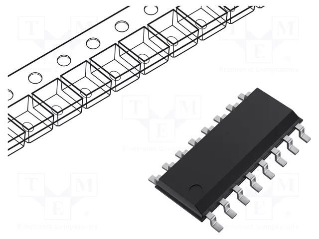 IC: digital; multiplexer,data selector; Ch: 2; IN: 5; CMOS; SMD; HC ONSEMI MC74HC153ADG