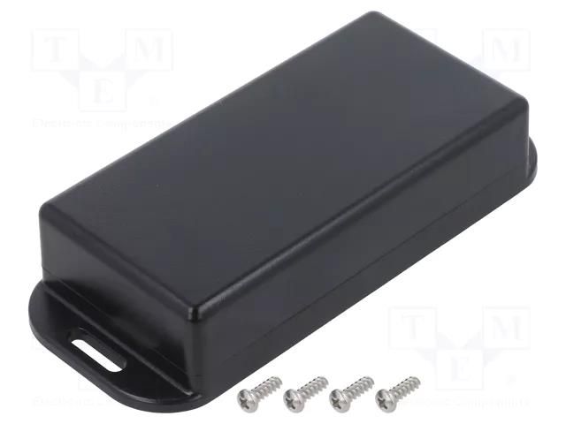 Enclosure: multipurpose; X: 50mm; Y: 100mm; Z: 24mm; 1551W; black HAMMOND HM-1551WYFLBK