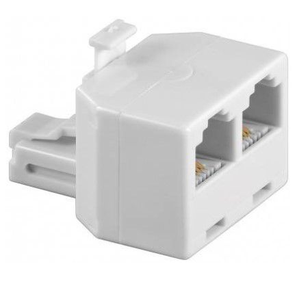 ISDN T-Adapter RJ11/RJ14 6p4c Connector - 6p4c 2x Socket TF-PL6/2SO6