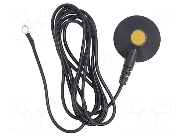 Ground cord; ESD,straight; black; 1MΩ; 1.5m BERNSTEIN BRN-9-344-1