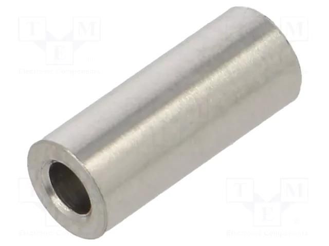 Spacer sleeve; 12mm; cylindrical; stainless steel; Out.diam: 5mm DREMEC DR345/2.6X12