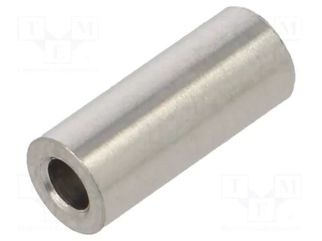 Spacer sleeve; 12mm; cylindrical; stainless steel; Out.diam: 5mm DREMEC DR345/2.6X12