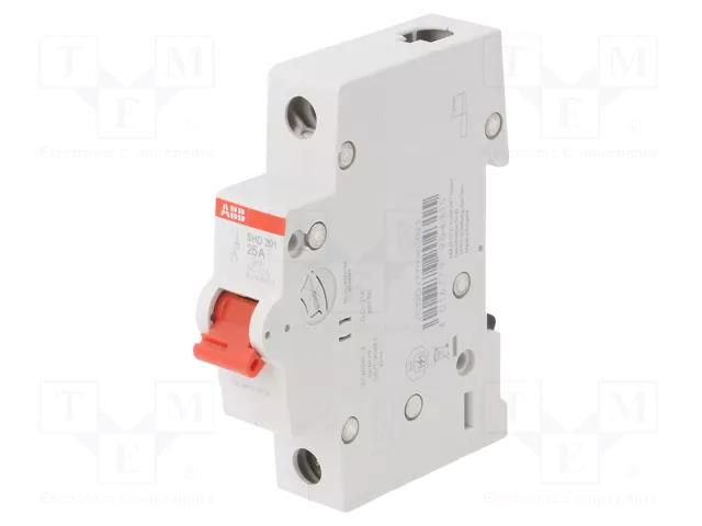 Switch-disconnector; Poles: 1; for DIN rail mounting; 25A; 240VAC ABB SHD201/25