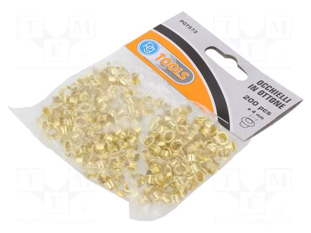 Rivets set; brass; 200pcs. PG TOOLS PG-T573